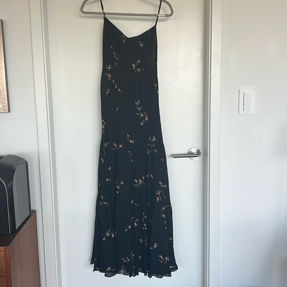 Reformation backless long dress